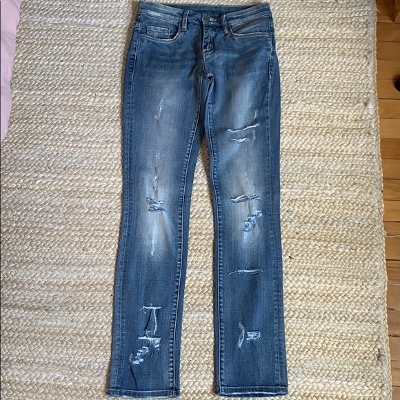 Blank NYC Distressed Boyfriend Jean Light Wash 26 - Picture 1 of 6